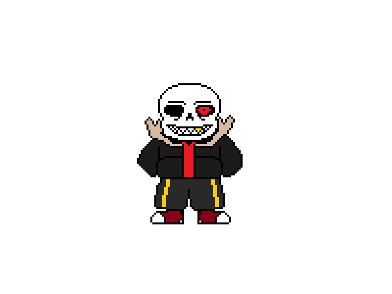 Underfell Sans Sprite Pixel Art Maker, HD Png Download , Transparent Png  Image - PNGitem