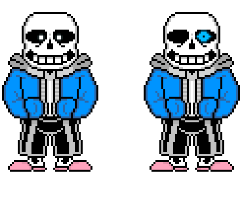 Image: UnderTale Sans, Pixel Art Maker