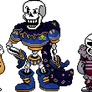 OuterTale and OuterFell skelebros sprites