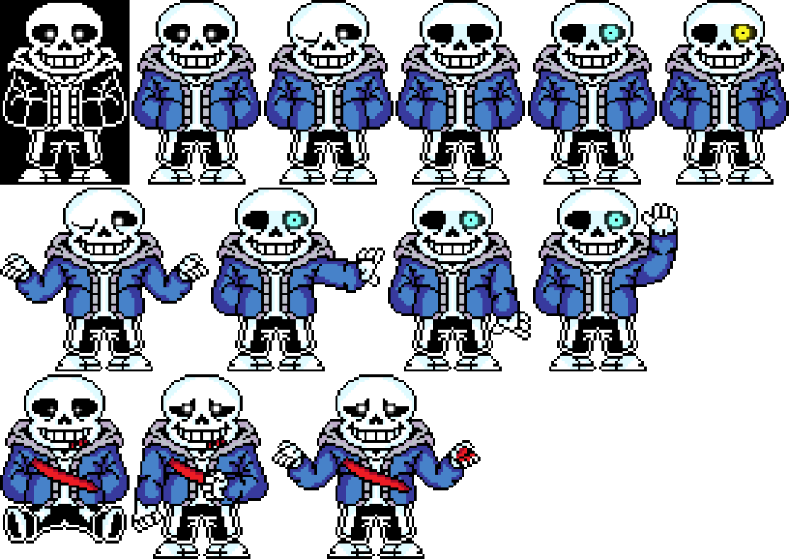 Undertale Sans Sprite V13 By Carno Power On Deviantart