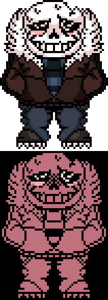 UnderTale: Rusted Sans sprite by CARNO-POWER on DeviantArt