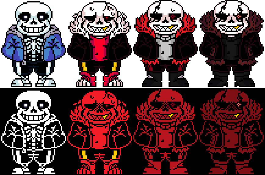 Ink Sans Sprite by palito61 on DeviantArt