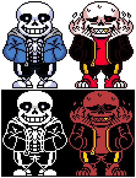 UnderFell Sans Earthbound styled battle thingy by CARNO-POWER on