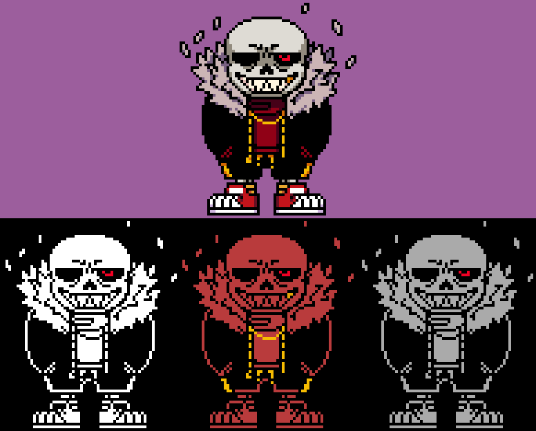 UnderFell Sans Earthbound styled battle thingy by CARNO-POWER on