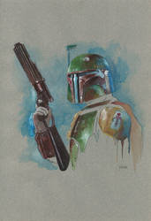 Boba Fett Watercolors