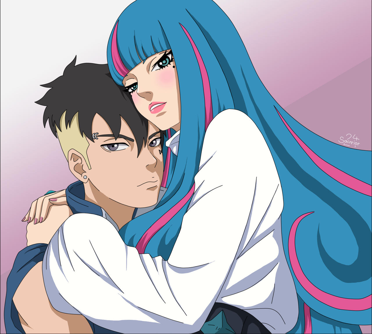 Kawaki and Eida by Sacrrior24 on DeviantArt