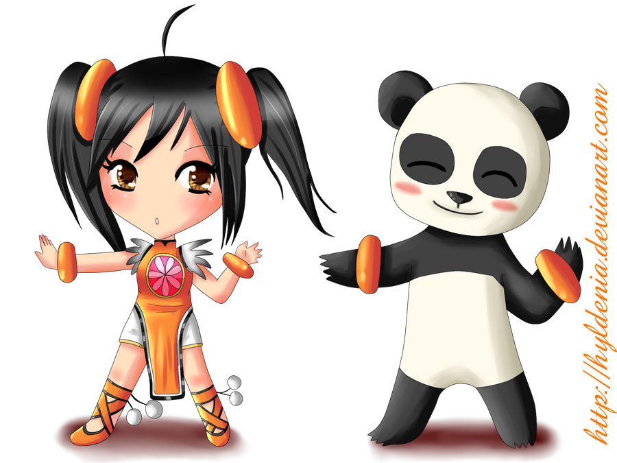 Ling Xiaoyu and Panda