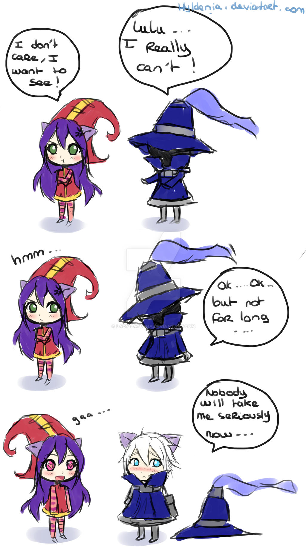 Lulu and Veigar by Lady-Saturna on DeviantArt Lulu and Veigar by Lady-Saturna on DeviantArt