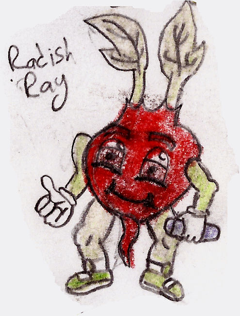 Veggie Buddies Radish Ray by UnicronHound on DeviantArt