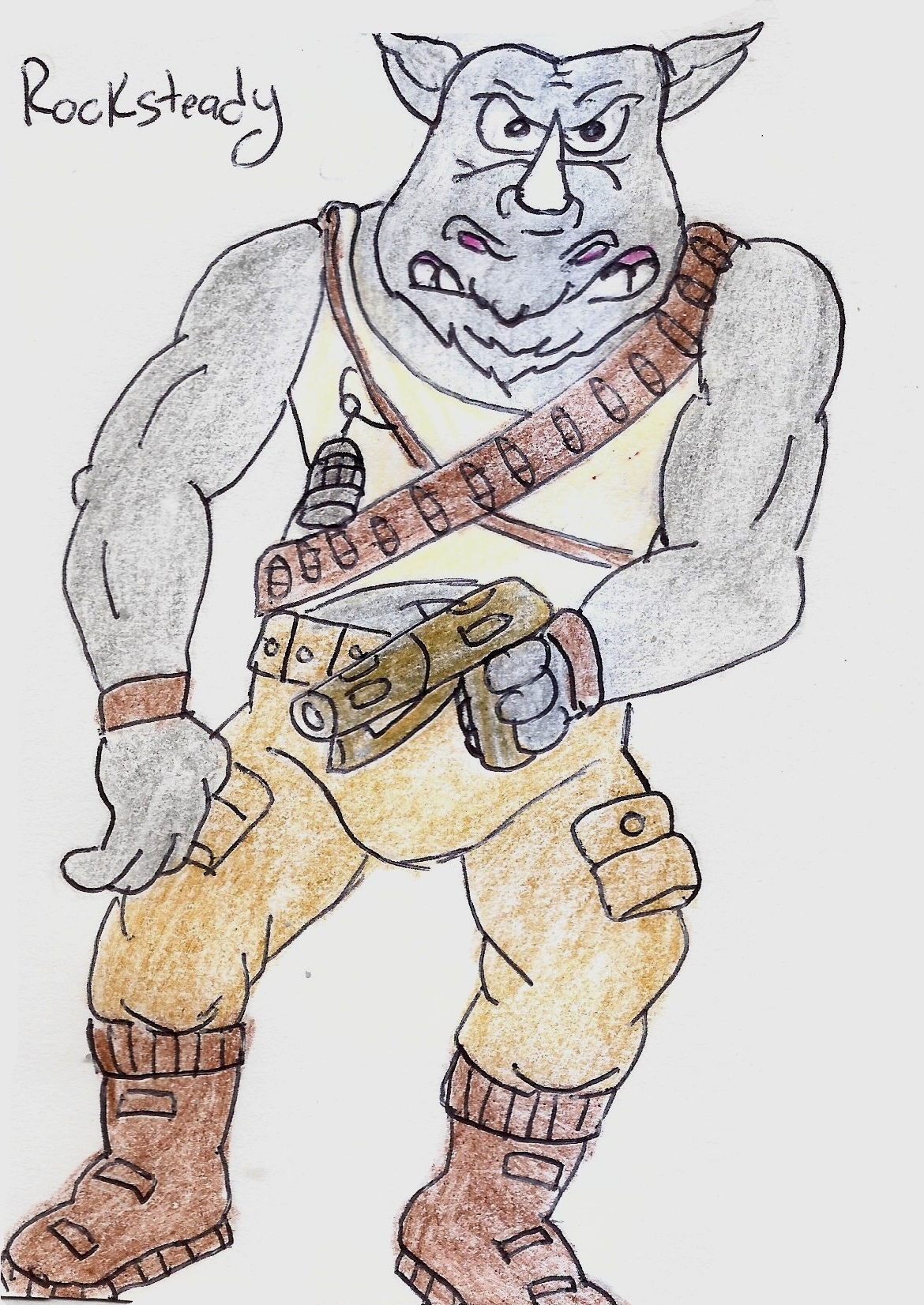 TMNT Rocksteady by UnicronHound on DeviantArt