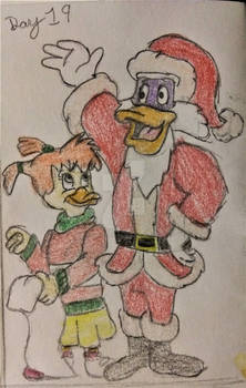 25 Days of Christmas Darkwing Duck and Gosalyn