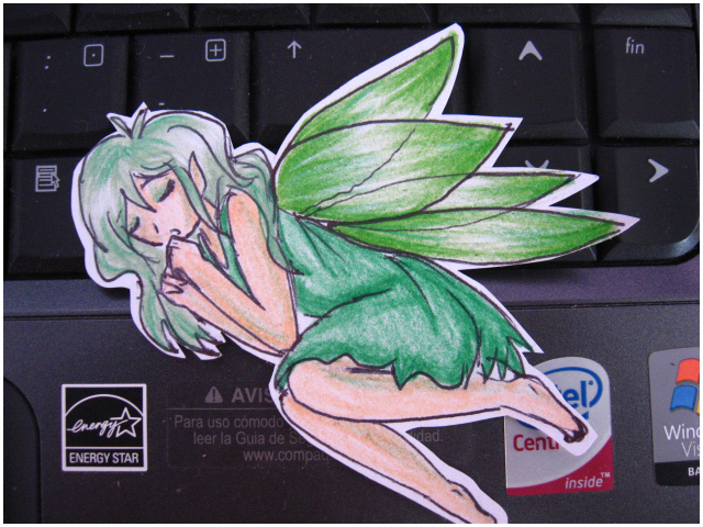 Paper child: Green Fairy