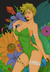 Tinkerbell by IzonetoSousa (coloured)