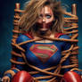 Sasha Calle Supergirl Chair Tied Gagged