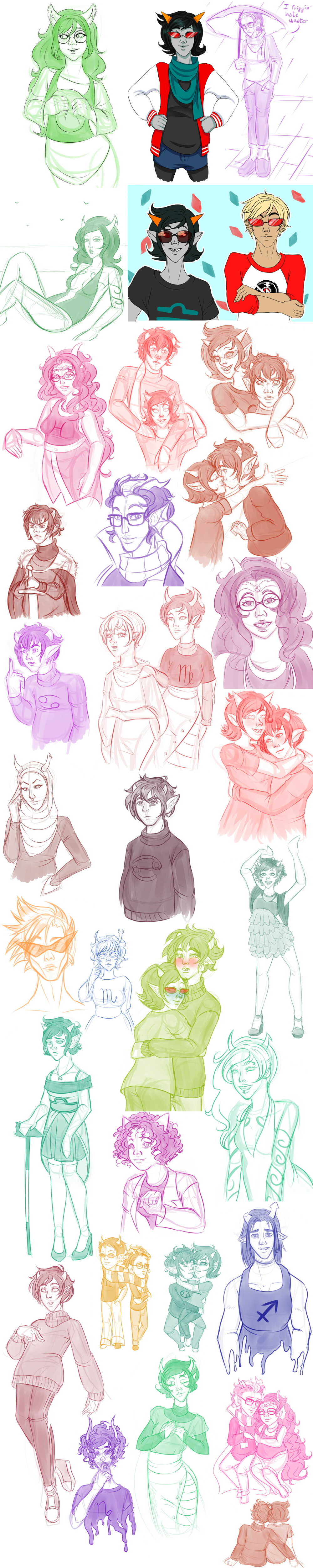 Goodbye Homestuck Sketchdump 1