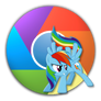 Updated Rainbow Dash Icon for Google Chrome