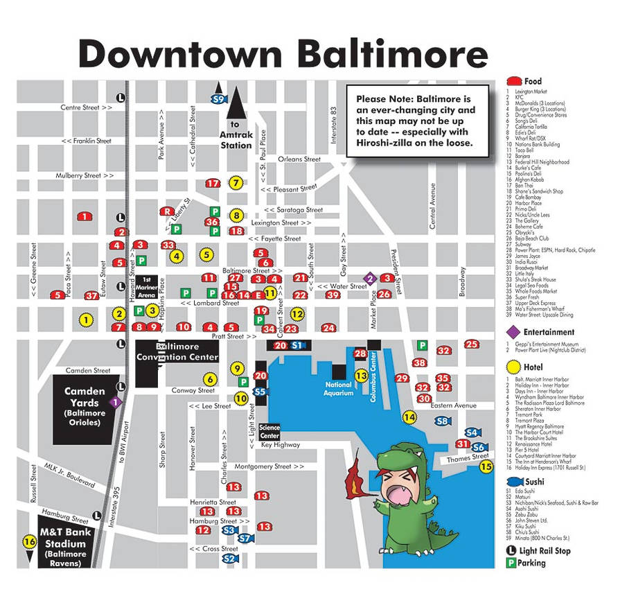 Otakon Hotel Locations by TCWAnime on DeviantArt