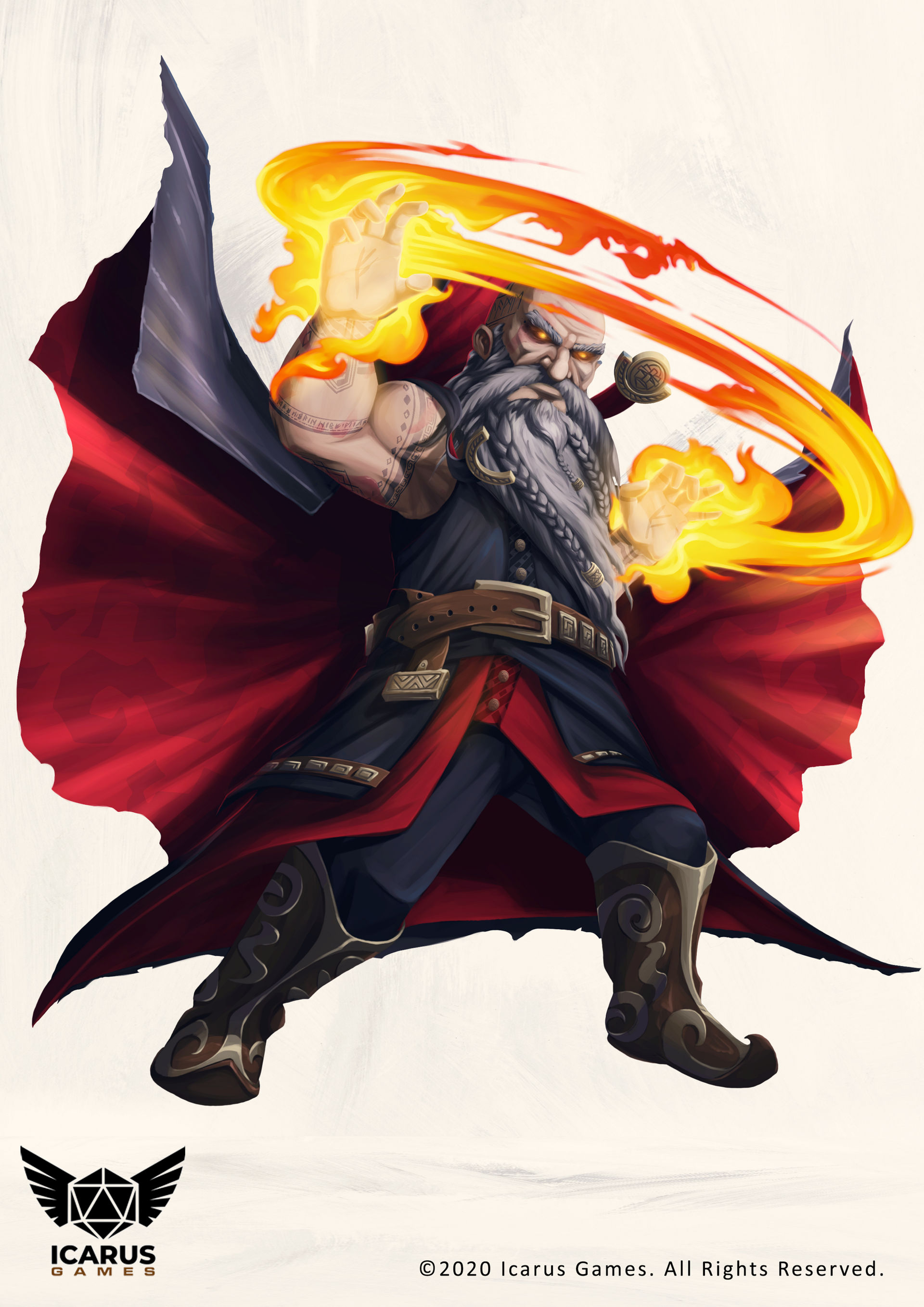 Pyromancer Dwarf by JarekMadyda on DeviantArt