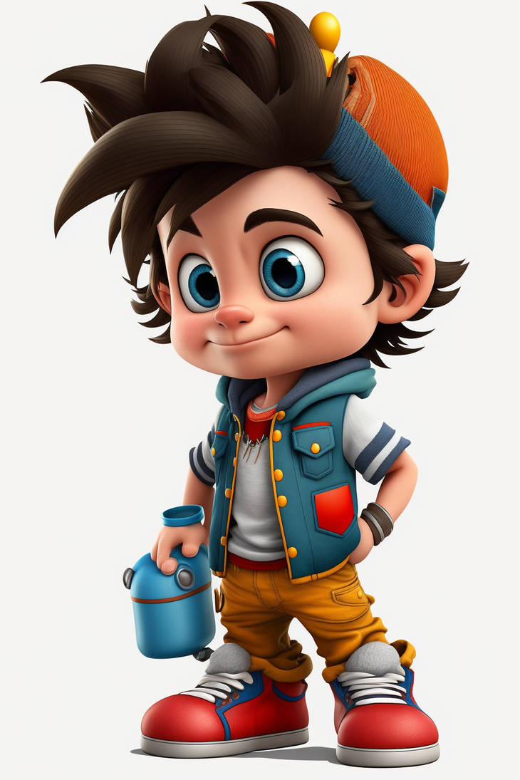 3D cute Boy Disney Style Character by Asparuxx on DeviantArt