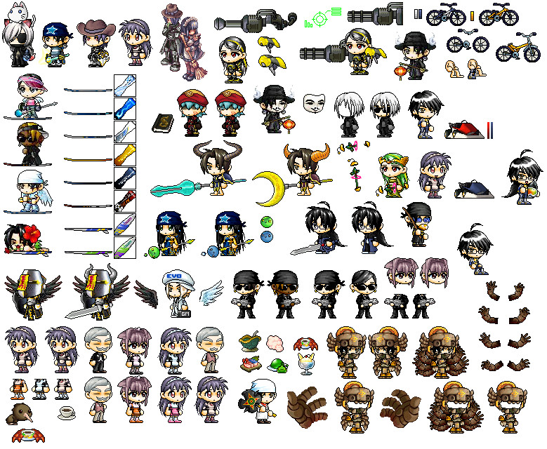 First Maple Story Sprite Sheet by Shadow443 on DeviantArt