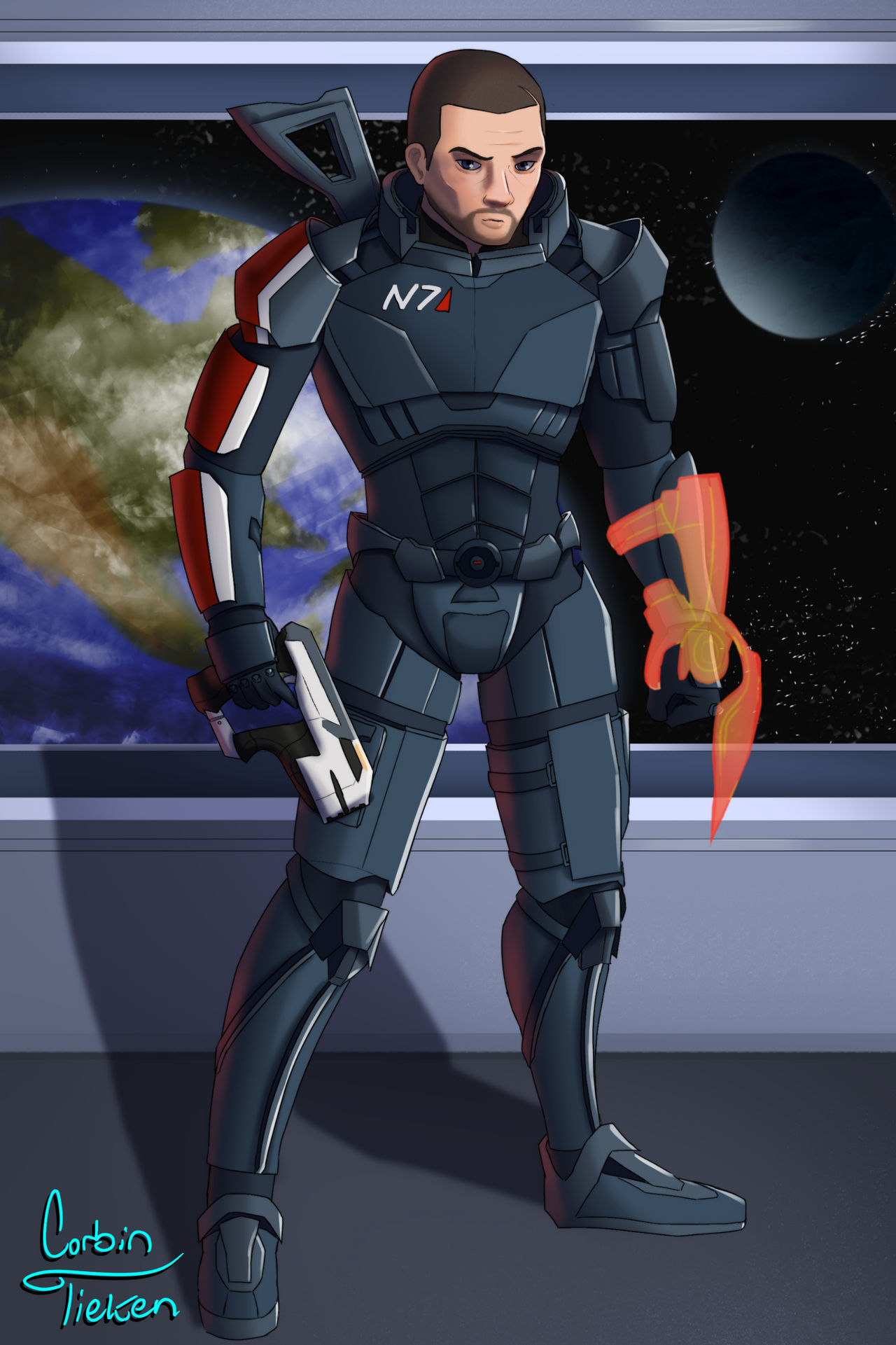 Commander Sheppard Ransparent Commander Shepard by CorbinTieken on DeviantArt