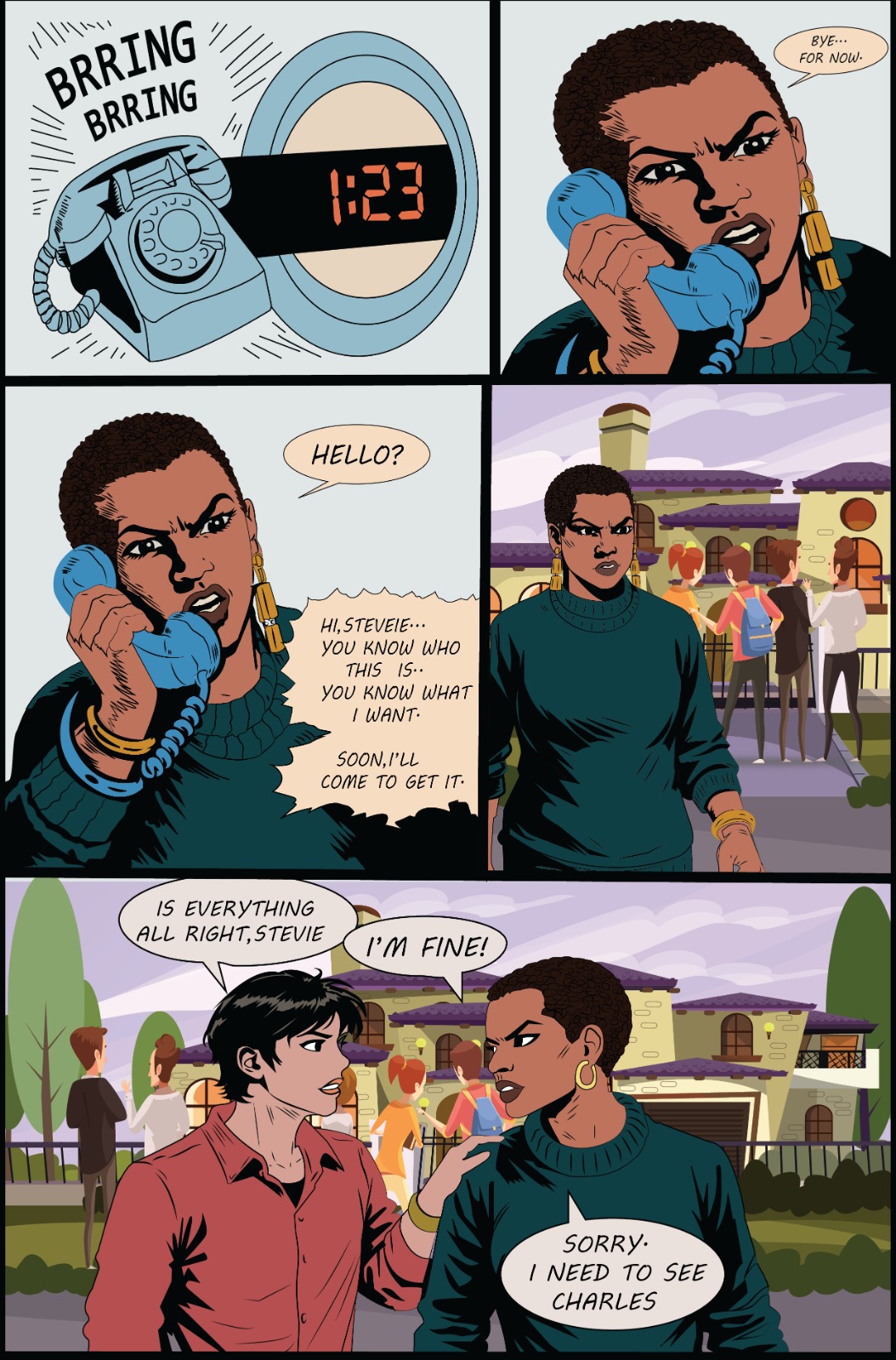 Comic Calling Short Comic Scene | Phone Call Story Illustration by Hammy-Hector on ...