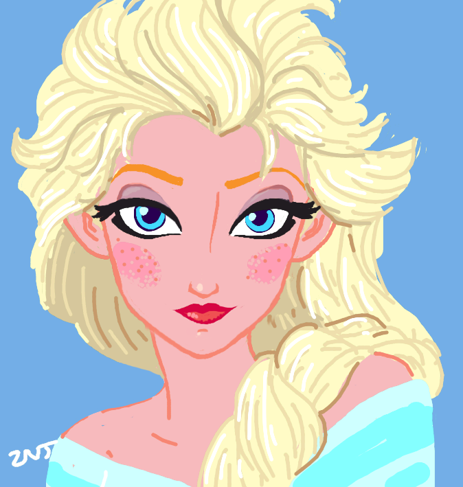 Frozen on the Draw Something app