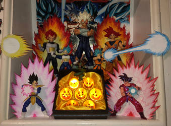 Dragon ball figure energy effects