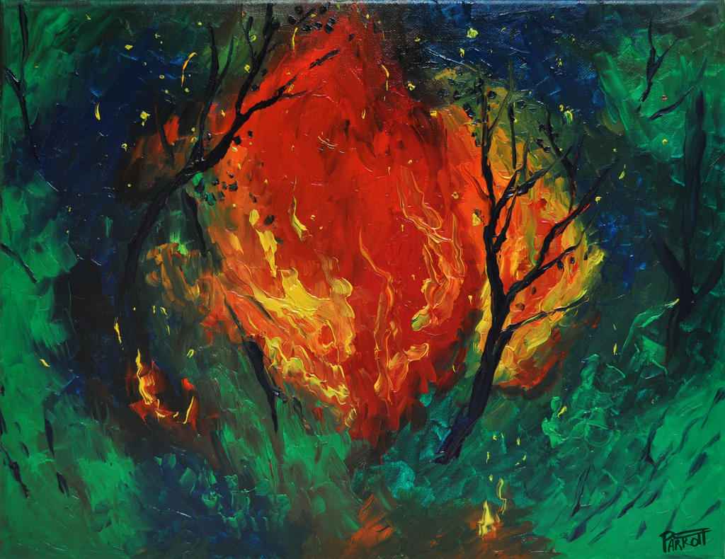 Forrest Fire by PaintedParrott on DeviantArt