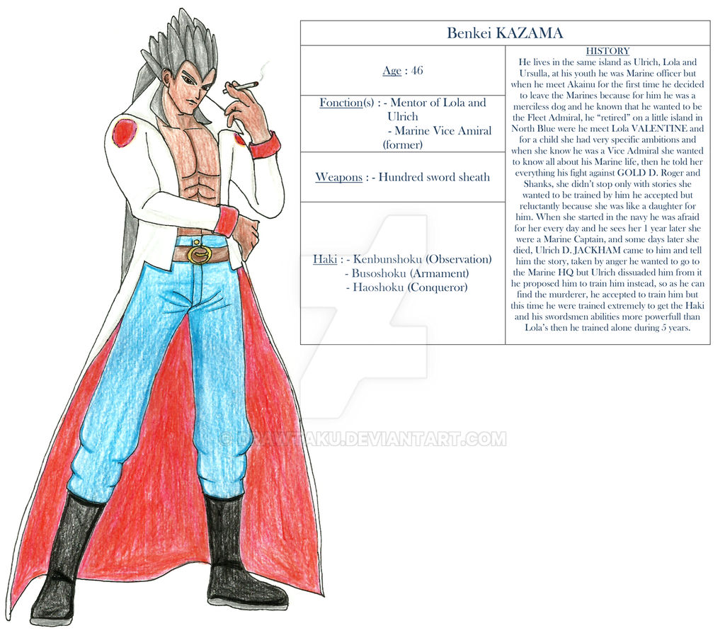 One Piece Oc Benkei Kazama By Drawtaku On Deviantart One Piece Oc Benkei Kazama By Drawtaku On Deviantart