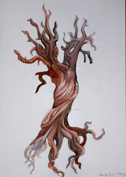 Watercolor tree