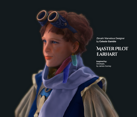 Master Pilot Earhart - Portrait