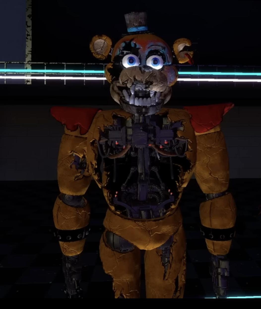 Withered Freddy over Ruined Freddy [Five Nights at Freddy's