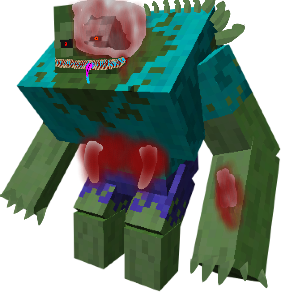 Minecraft Mutant Raviger Minecraft Twisted mutant zombie by batnado on DeviantArt