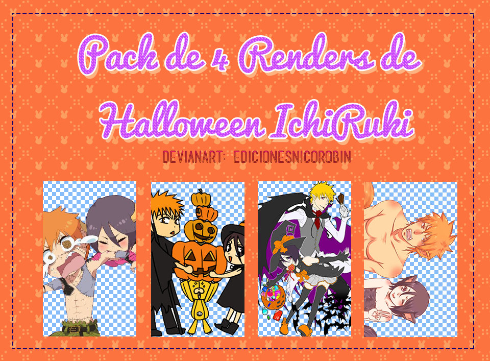 Pack de Renders IchiRuki Halloween