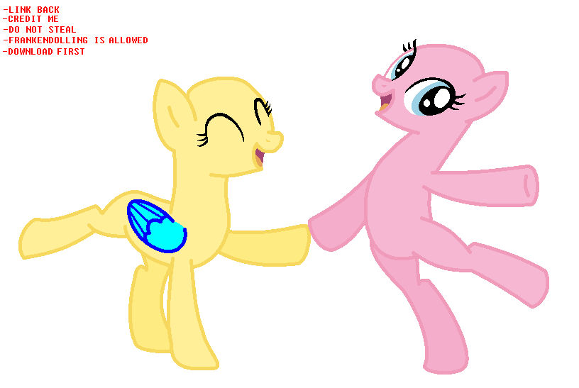 MLP: Dancing Duo Base by MLP-Blue-Bases on DeviantArt