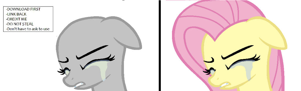 MLP: Crying Fluttershy Base by MLP-Blue-Bases on DeviantArt