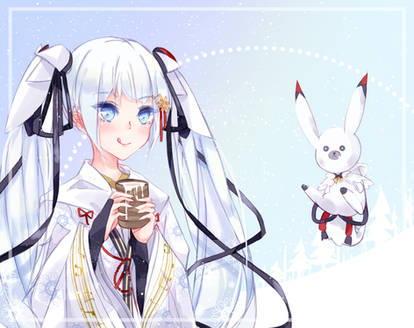 snowy, milky, miku  [+SPEEDPAINT]