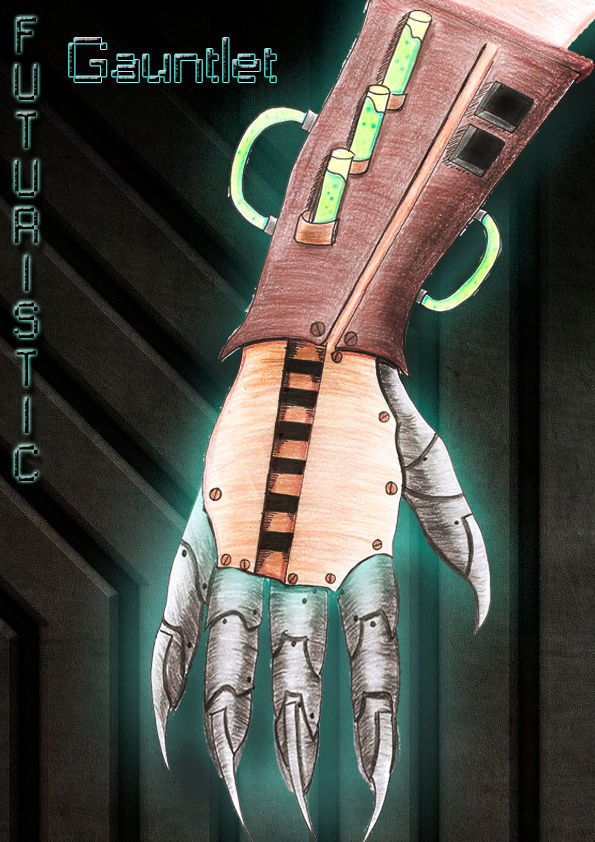 Futuristic Gauntlet by pokkuchi on DeviantArt