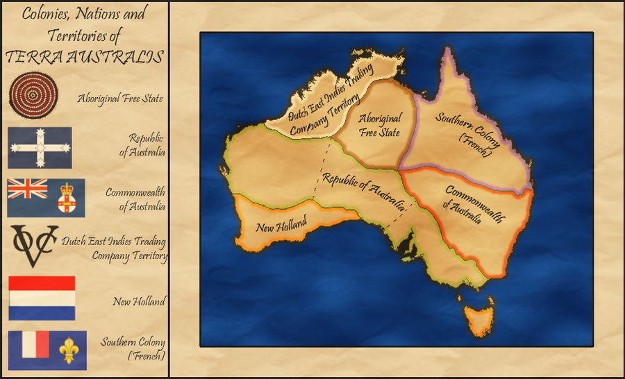 Australia Alt. History Map circa 1880 by whitetower-exe on DeviantArt