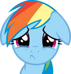 Sad Dashie by CrusierPL