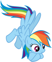 Hovering Rainbow Dash