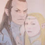 Elrond and Celebrian-colour