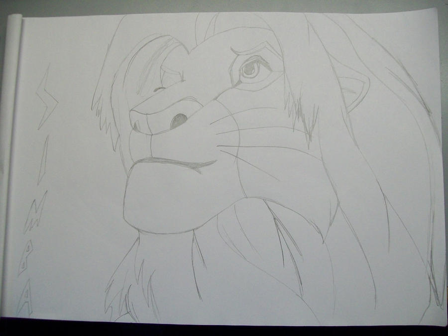 Simba Line Adult Simba- Line by ThetaKoshei on DeviantArt