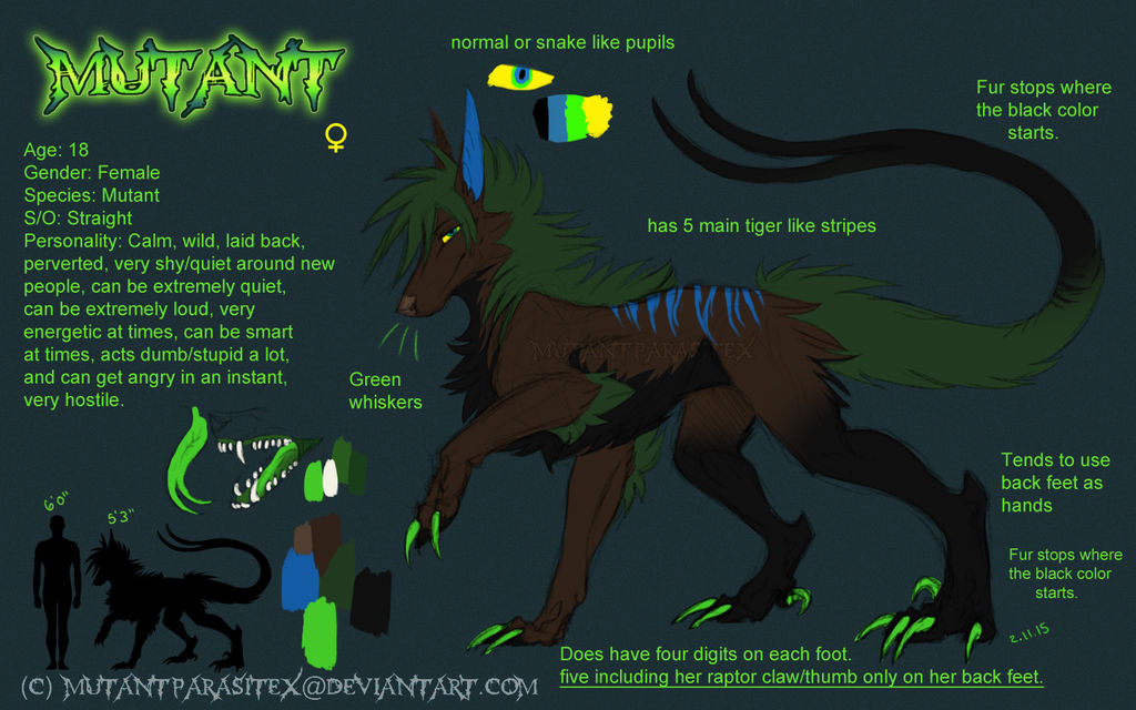 Mutant Example Fantasy Mutant Reference 2015 by MutantParasiteX on DeviantArt
