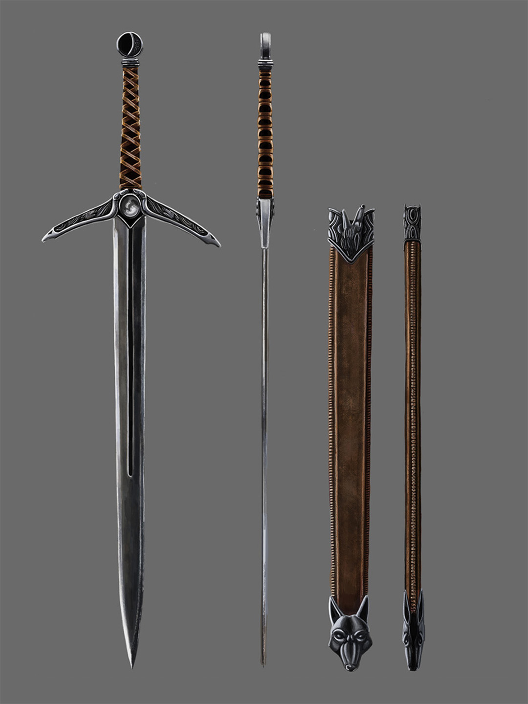 Weapon design: Wolf Sword by JPierceArt on DeviantArt