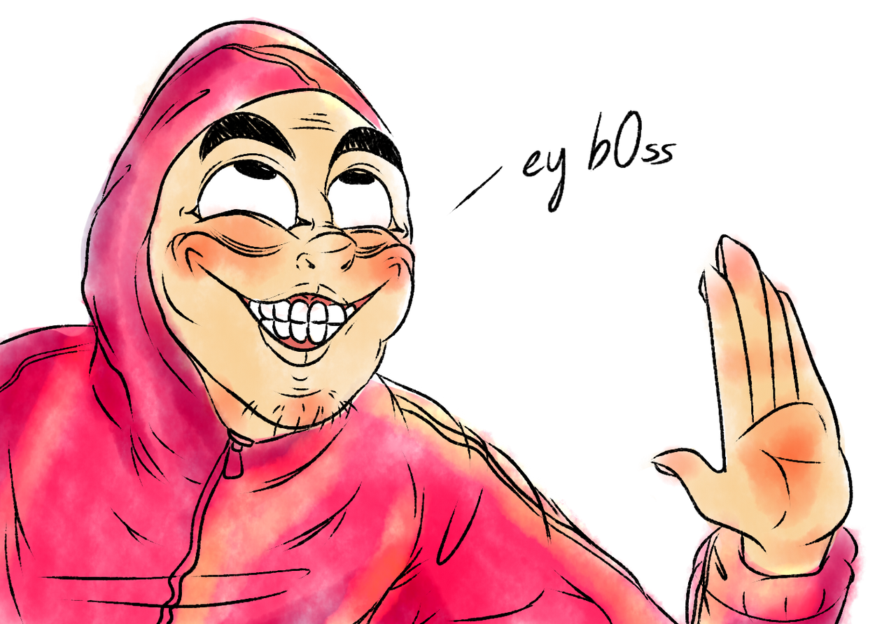 pink guy by ZerrekTheDog on DeviantArt