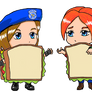 Resident Evil - Jill Sandwich and Claire Sandwich