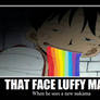 Luffy's face