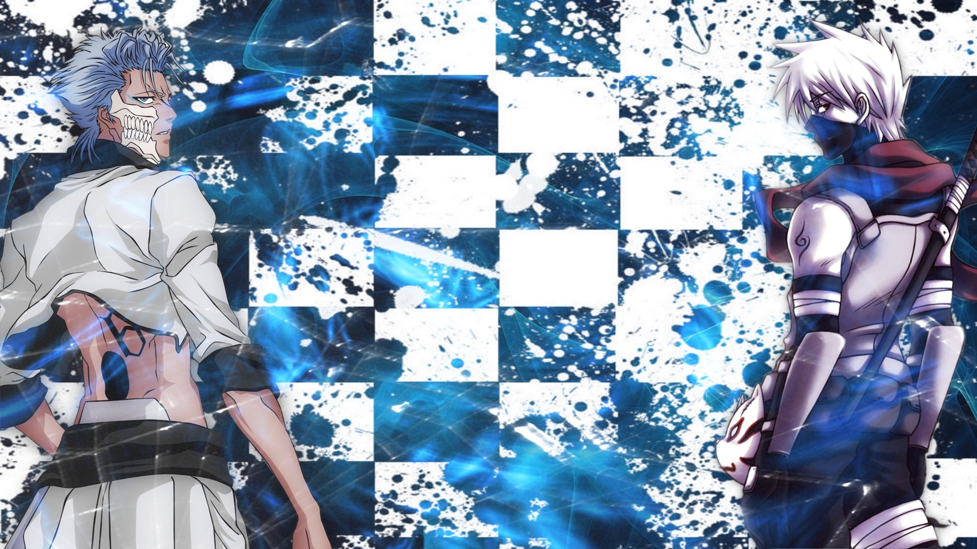 Grimmjow and Kakashi (Wallpaper)